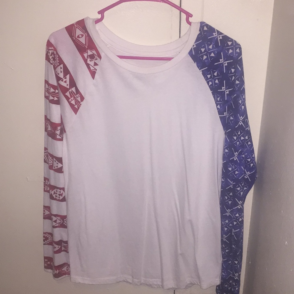 Red white and blue long sleeve